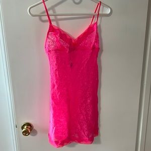 NWT - Victoria Secret Hot Pink Nighty - Size Medium